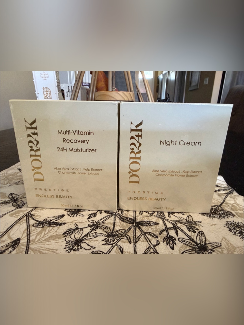 Brand New sealed D'OR24K Multi-Vitamin Recovery 24H Moisturizer & Night Cream